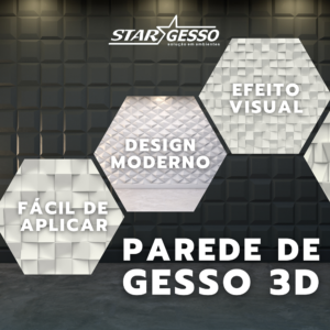 PAREDE DE GESSO EM 3D